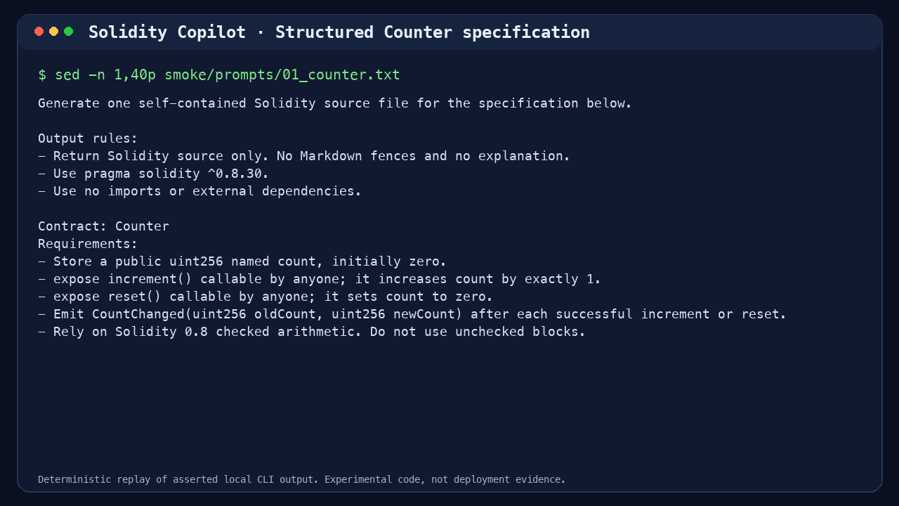 Solidity Copilot demo